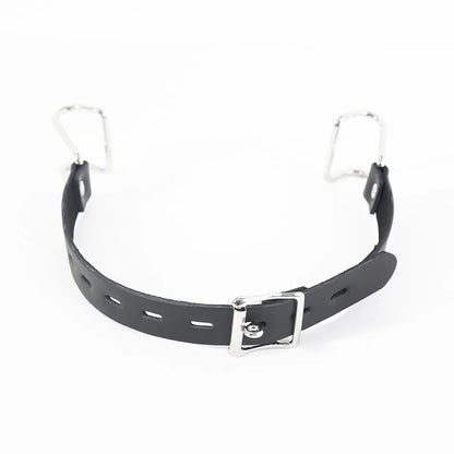 Mordaza de boca integrada de metal para sexo BDSM con gancho nasal ajustable, tapón de expansión, juguetes sexuales para parejas, juegos SM, juguetes para adultos