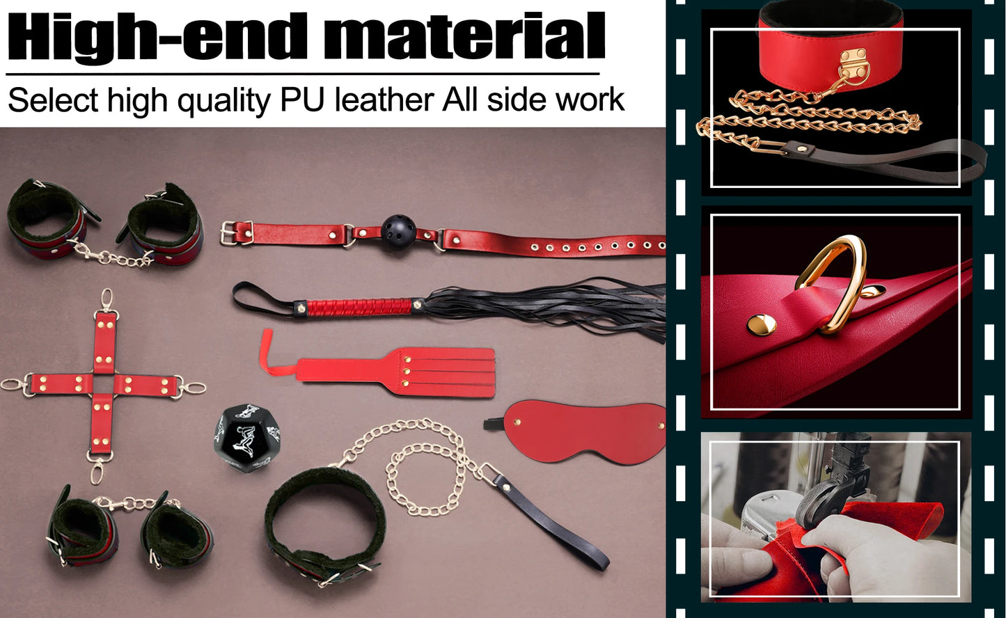 Las parejas usan juguetes sexuales BDSM, juego de bondage sexual BDSM de 12 piezas, juego de bondage, juguetes femeninos para adultos, productos para adultos, entrenamiento para hombres y mujeres