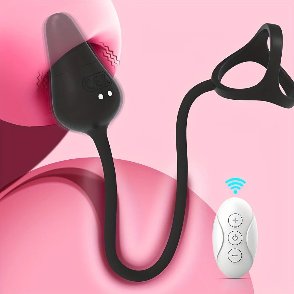 Männliches Sexspielzeug Vibrierender Penisring Vibrator Dildo Anal Butt Plug Prostata Massager Erwachsene Sexspielzeug für Männer Frauen Paare Stimulator