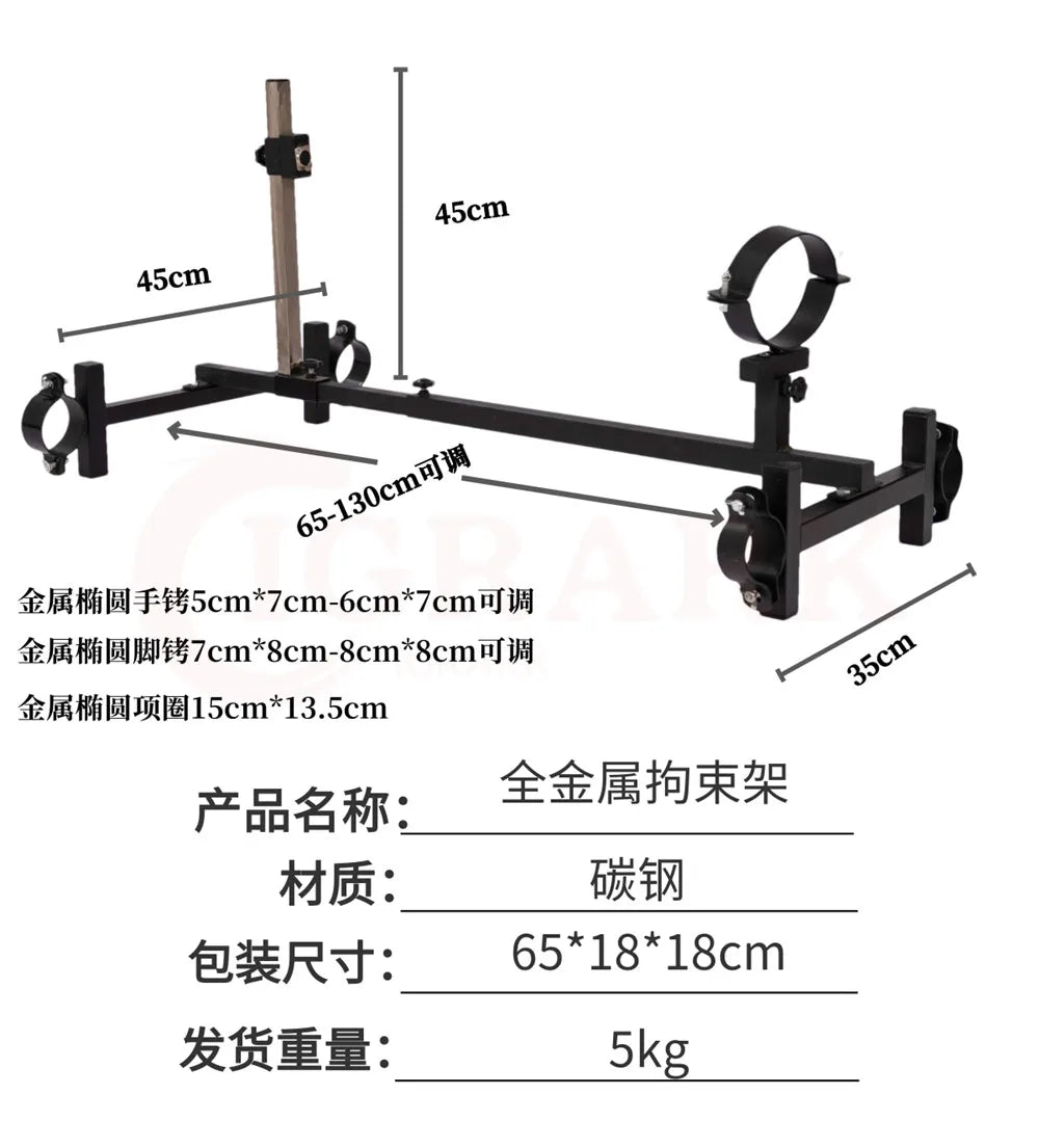 BDSM Bondage Slave Restraint Frame Dog Erotic Tools Handschellen Fußfesseln Gear Sex Machine Spielzeug für Frauen Männer Paare Spiele für Erwachsene