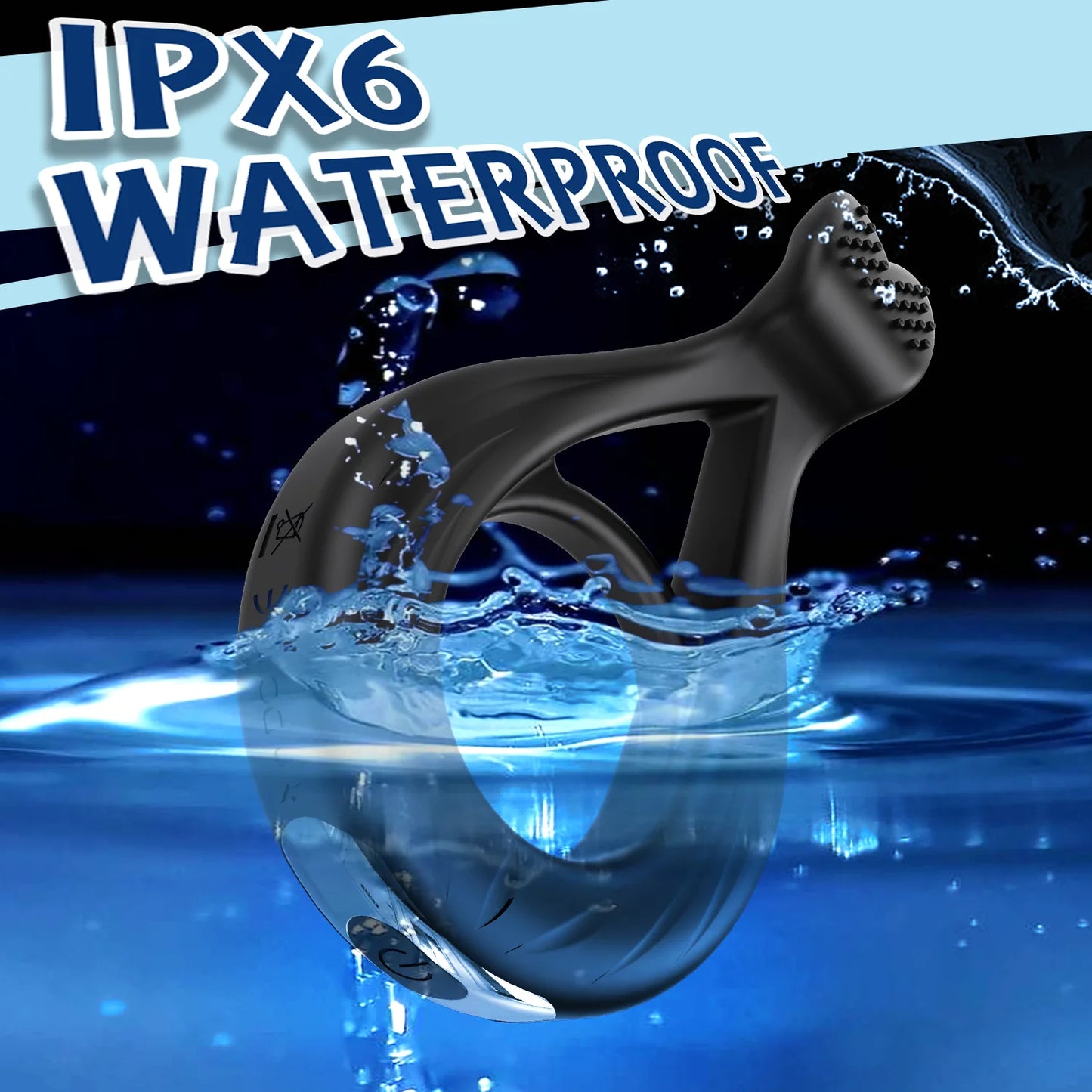 Anillo de pene para adultos, juguetes eróticos, anillo vibrador para pene, retardante de eyaculación, masajeador, vibrador, juguetes sexuales.