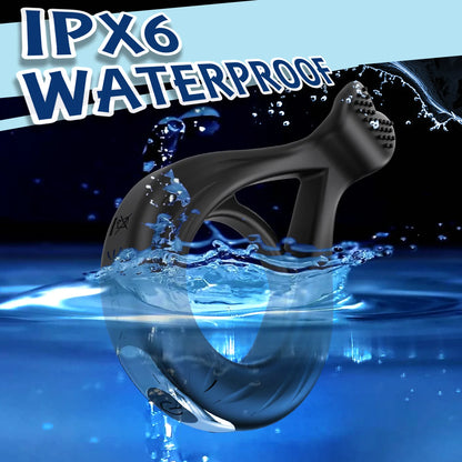 Anillo de pene para adultos, juguetes eróticos, anillo vibrador para pene, retardante de eyaculación, masajeador, vibrador, juguetes sexuales.