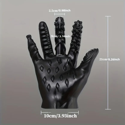 BDSM 5 in 1 Handschuh Anal G-Punkt Vagina Stimulation Massagegerät Sexspielzeug und Spiele für Erwachsene Weiblicher Masturbator