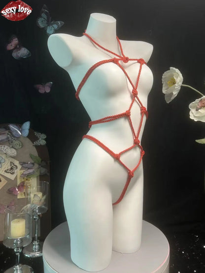 Conjunto de ataduras BDSM sexys para hombres y mujeres, productos eróticos para adultos, tentadores y eróticos.