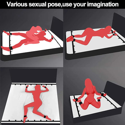 BDSM Erwachsene SM Sex Restraint Handschellen Slave Tools Bdsm Sexy Handgelenk bis Fußfesseln Offenes Bein Handspielzeug Bondage Für Paare 18+