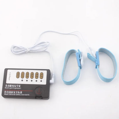 Electric Scrotum Ring Erotic Accessories Cock Rings Stimulator Adult Sex Toys For Men Electro Shock Penis Rings Sexual Toys