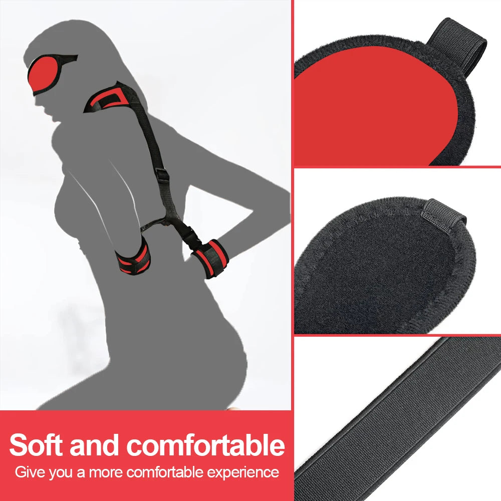 Kits de juguetes sexuales BDSM para adultos, juegos eróticos, máscara de bondage, esposas de plumas, esposas de tobillo y ataduras para parejas, accesorios sexuales para mayores de 18 años.
