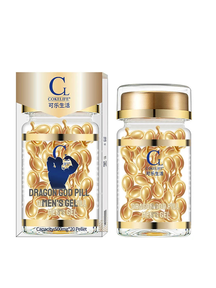 20 Kapseln zur Verzögerung der männlichen Sexualität, Kapsel zur Verzögerung der sexuellen Luststeigerung, für Erwachsene, zur äußerlichen Anwendung, Gleitgel für Männer