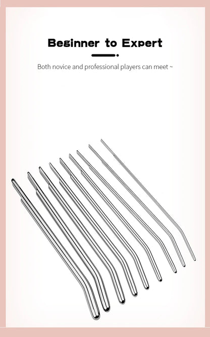 Juguetes sexuales para adultos para hombres, dilatadores de pene, catéteres de acero inoxidable con cabeza lisa, dilatadores uretrales.