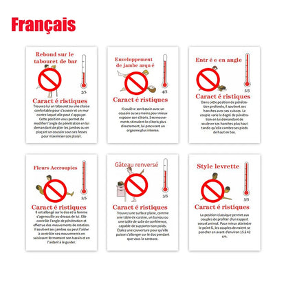 French Spanish Sexual Position Cards Role Playing Adult Games Bedroom Commands A Year Of Sex Toys For Couples 18+ Erotic