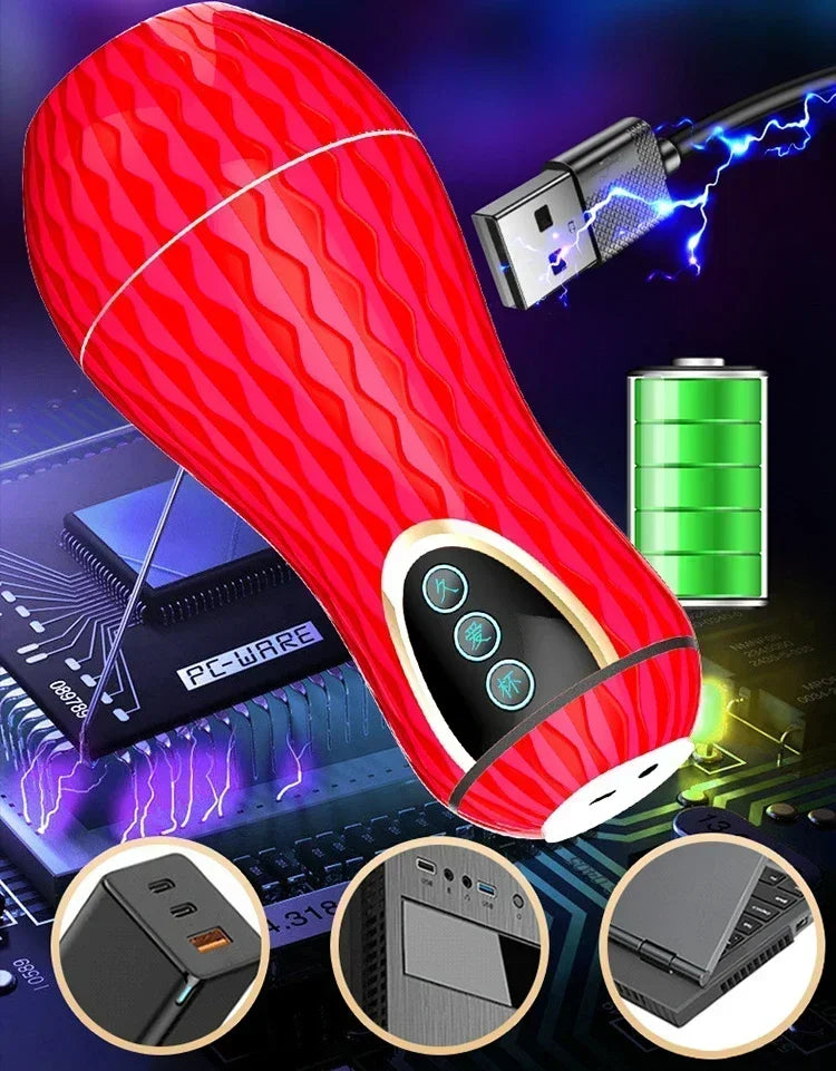 Juguete sexual de masaje de próstata para hombres, masturbador vaginal real simulado de silicona suave 5D, juguetes sexuales sexys para adultos.