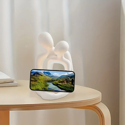 Romantic Couple Statue Sculpture - Modern Resin Art for Home & Office Decor, Perfect for Living Room, Bedroom