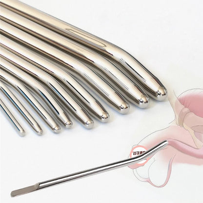 Juguetes sexuales para adultos para hombres, dilatadores de pene, catéteres de acero inoxidable con cabeza lisa, dilatadores uretrales.