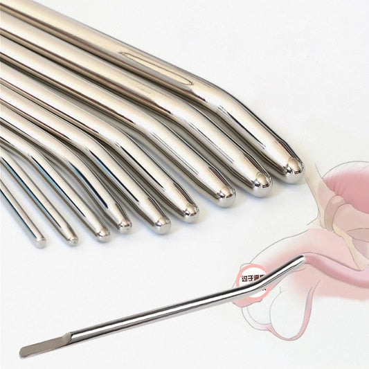 Juguetes sexuales para adultos para hombres, dilatadores de pene, catéteres de acero inoxidable con cabeza lisa, dilatadores uretrales.