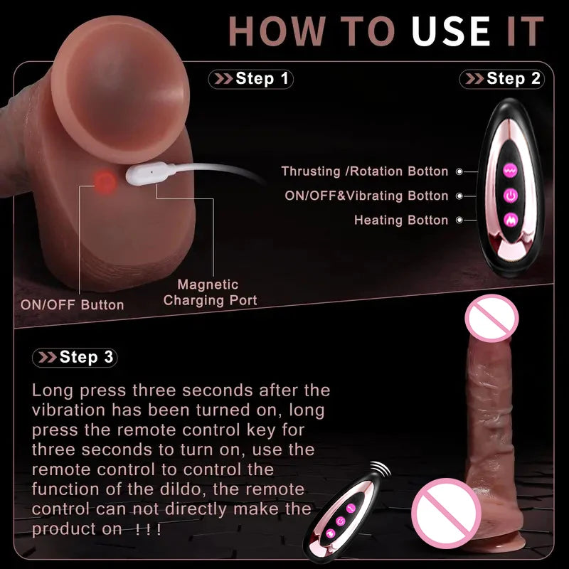 Consolador realista con vibración para mujeres, masturbación, calentamiento, penetración de pene, vibrador anal, consoladores de pene grande para adultos, juguetes sexuales sexys.
