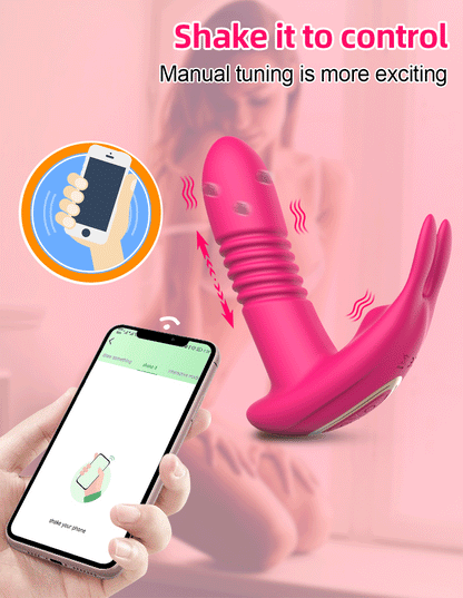 Vibrador vaginal con control por Bluetooth para masturbación femenina, estimulador de clítoris, vibrador portátil, productos eróticos para adultos.