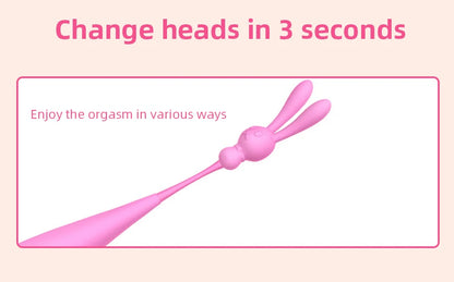 Vibrator 3 Köpfe 7 Frequenz Nippel Vagina Massager G-Punkt Klitoris Vergnügen Orgasmus Stimulator Sex Spielzeug für Frauen