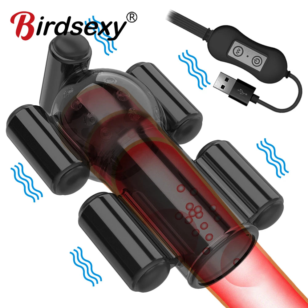 Penisvibrator, Sexspielzeug für Männer, 20 Geschwindigkeiten, Penistrainer, Ring, Eichelvibrator, Spielzeug für Erwachsene, verzögerte Ejakulation, männlicher Penis, Masturbation