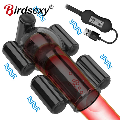 Penisvibrator, Sexspielzeug für Männer, 20 Geschwindigkeiten, Penistrainer, Ring, Eichelvibrator, Spielzeug für Erwachsene, verzögerte Ejakulation, männlicher Penis, Masturbation