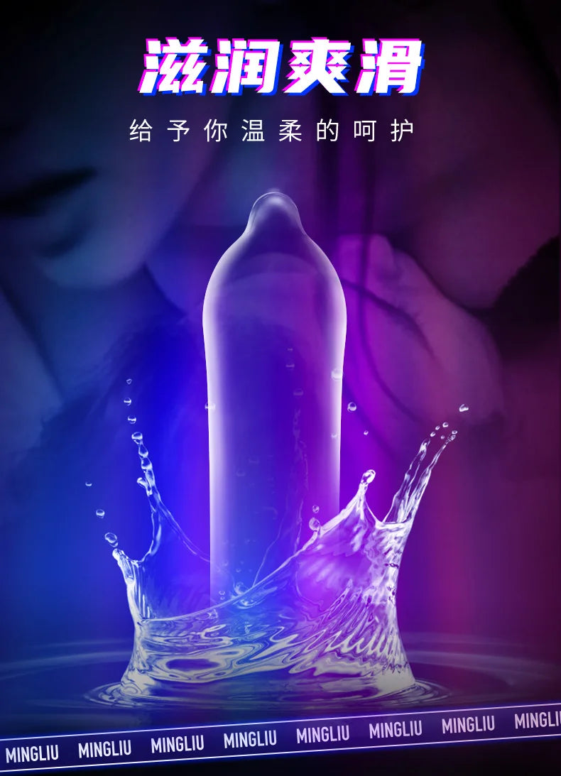 24 Stück Passion Kondome Ice Fire Feeling Penishüllen Ultradünne, dauerhafte Kondome Empfängnisverhütung Erotikartikel für Paare Sexshop