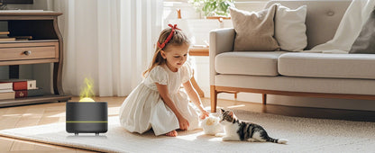 2025 New Model Starry Sky Projection Aroma Diffuser USB Plug-in Seven-color Romantic Atmosphere Lamp Humidifier