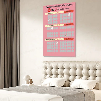 ¡Desafío de intimidad para parejas, edición avanzada! ¡104 carteles íntimos sorpresa para rascar para parejas!