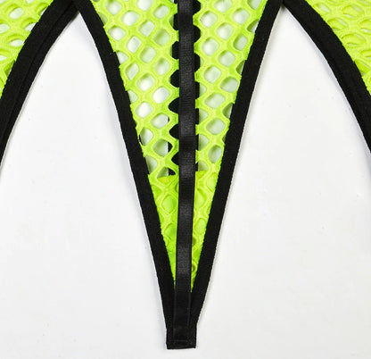 Conjunto de lencería sexy JSY para mujer, ropa interior corporal, camisón de malla transparente, ropa de dormir, lencería erótica, disfraces porno