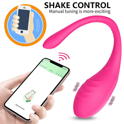 Drahtloser Bluetooth-App-Vibrator mit Fernbedienung für Frauen, Klitorisstimulator, G-Punkt-Massagegerät, Sexspielzeug für Frauen und Erwachsene, Höschen
