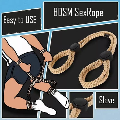 Esposas sexuales BDSM, ataduras de manos, grilletes eróticos, cuerdas sexuales, esclavitud, sexope, esposas de tobillo, esposas para la espalda, juguete fácil de usar