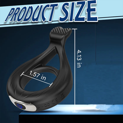Anillo de pene para adultos, juguetes eróticos, anillo vibrador para pene, retardante de eyaculación, masajeador, vibrador, juguetes sexuales.
