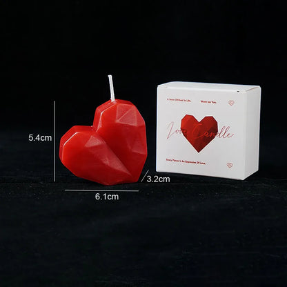 Velas aromáticas románticas con forma de corazón rojo, aromaterapia, cera, regalos para fiestas de San Valentín, accesorios para fotos.