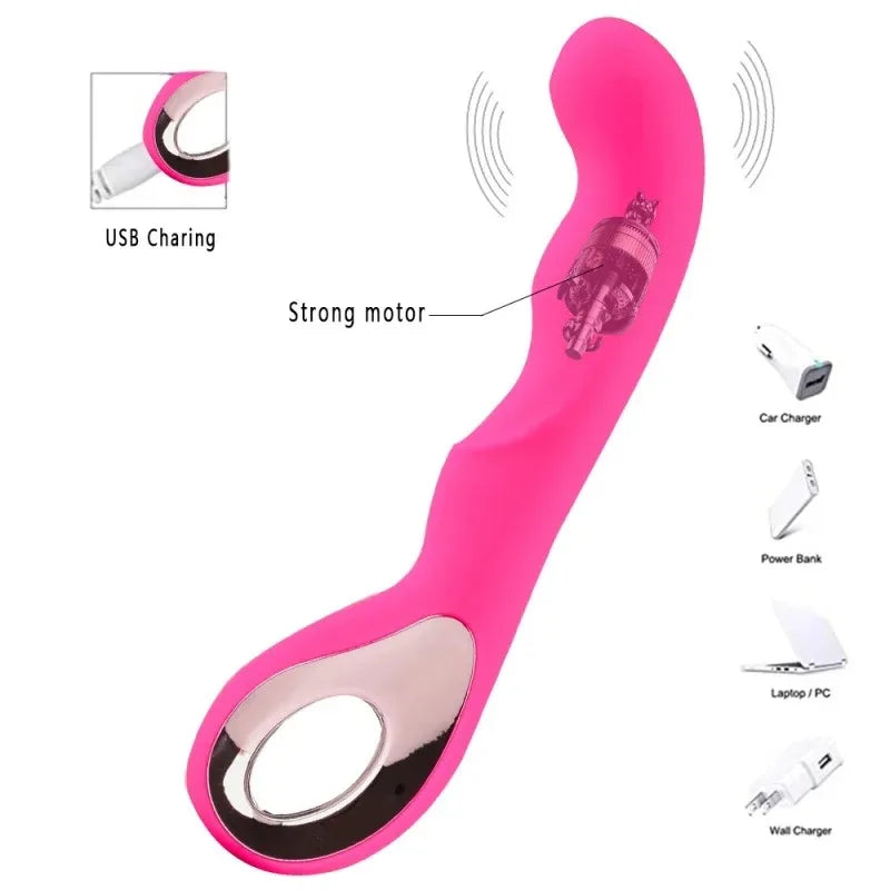 Vibrador femenino de 10 frecuencias, estimulador de clítoris y punto G, consolador, masajeador vaginal, productos sexuales para adultos.