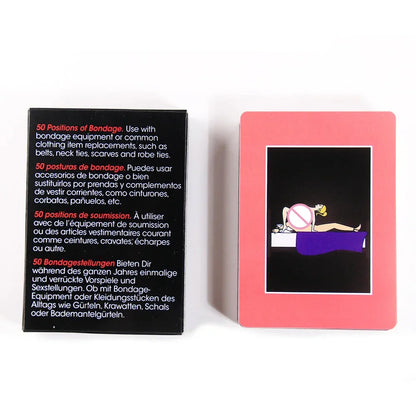 English Sex Card Game Adult Board Game Explore 50 Kinds of Card Play Bedroom Commands for Valentine's Day Couples