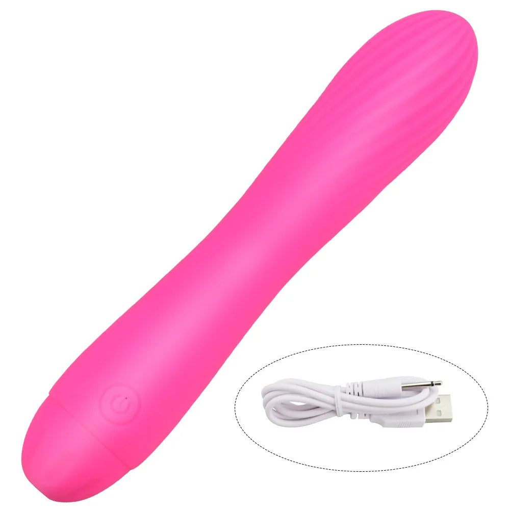 Vibrador potente para punto G, vibrador AV, consolador recargable, masajeador, estimulador de clítoris, masturbación, juguete sexual erótico para mujeres.