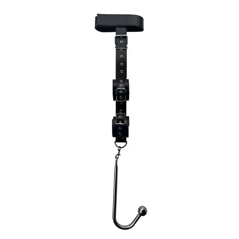 SM Anal Hook Backhand Binding Apertural Plug Porn Metal Bondage Rear Butt Plug Erotic HandCuffs Mouth Gag Adult Sex Toy