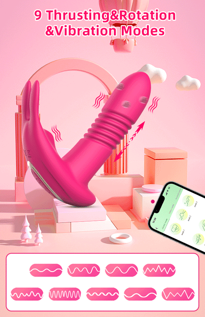 Vibrador vaginal con control por Bluetooth para masturbación femenina, estimulador de clítoris, vibrador portátil, productos eróticos para adultos.