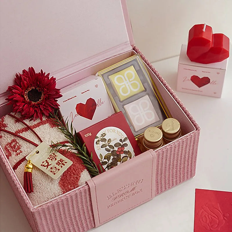 Velas aromáticas románticas con forma de corazón rojo, aromaterapia, cera, regalos para fiestas de San Valentín, accesorios para fotos.