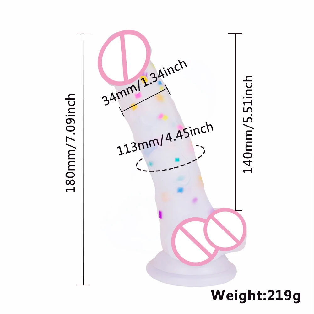 Regenbogen Dildo Penis Sexshop Erwachsene Sex Spielzeug Für Paare Consolador Anal Saugnapf Lesben Dick Strapon Gode Sodomie Jouet Sexuel