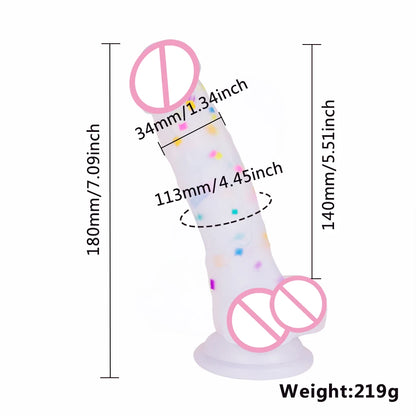 Regenbogen Dildo Penis Sexshop Erwachsene Sex Spielzeug Für Paare Consolador Anal Saugnapf Lesben Dick Strapon Gode Sodomie Jouet Sexuel