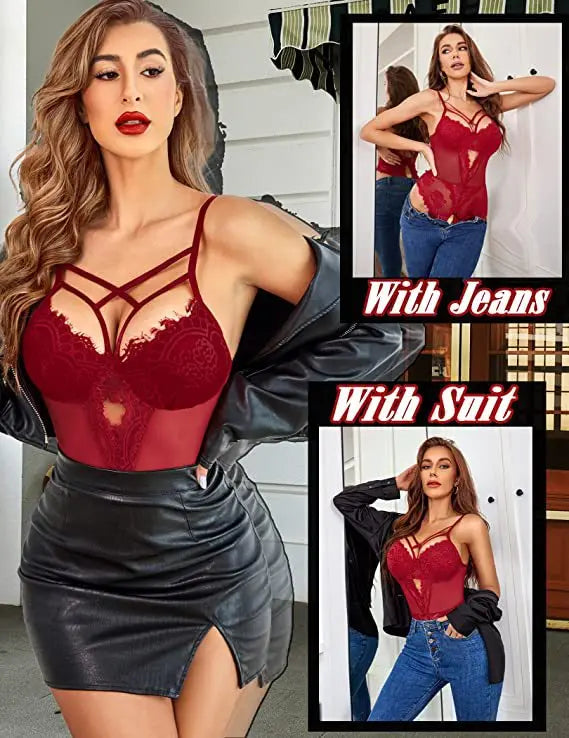 2025 Damenunterwäsche Sexy Damenunterwäsche Ganze Bodys Erotische Dessous Frau Ensemble Lingeries Femmes Erdbeere Vs Neu