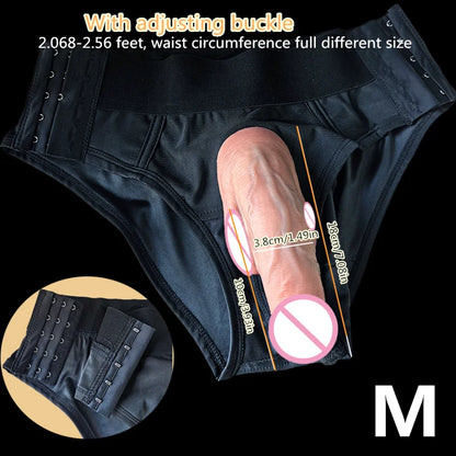 Superweicher Dildo, stressabbauendes Sexspielzeug in Form einer Figur, tragbarer künstlicher Penis von Frau zu Mann oder von Mann zu Groß, Coup