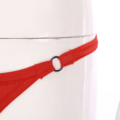 Conjunto de lencería de esmoquin para hombre, disfraz de sirvienta sexy, tanga, calzoncillos tipo bóxer con cuello y puños de pajarita, ropa de club