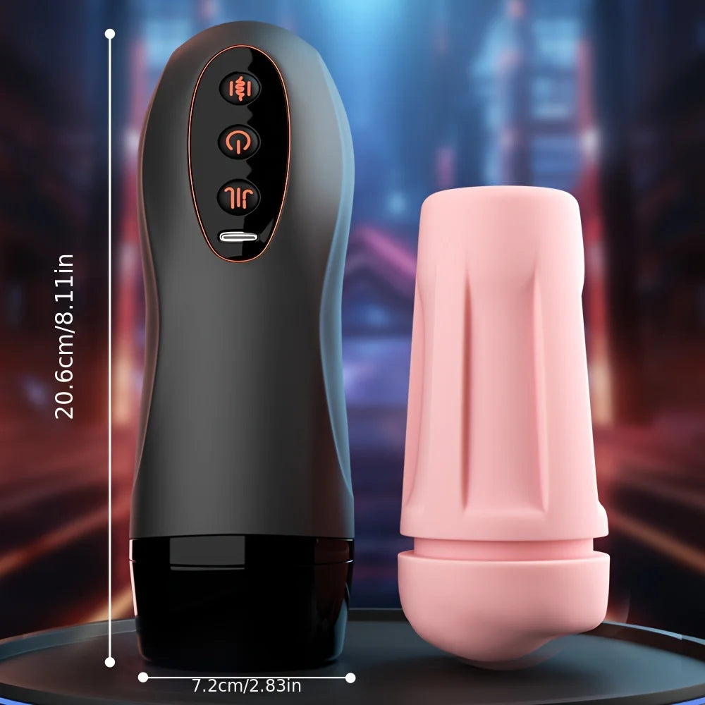 Sexspielzeug für Männer Männlicher Masturbator Cup Saugen Stoßen Vibrationsmodi Heizung Penispumpe Männlicher Stroker Exotische Produkte für Erwachsene