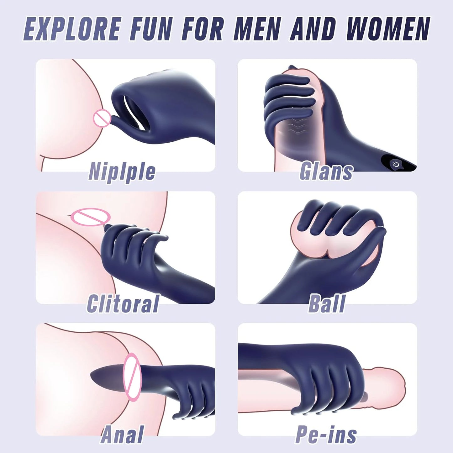 Adult Toys Sex Glans Trainer Penis Massage Male Masturbator Vibrating Glans Vibrator Sex Toys for Men Lasting Delay Endurance