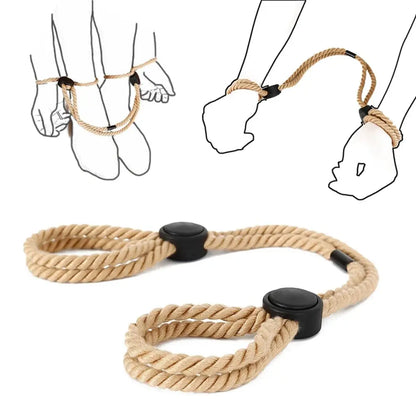 Esposas sexuales BDSM, ataduras de manos, grilletes eróticos, cuerdas sexuales, esclavitud, sexope, esposas de tobillo, esposas para la espalda, juguete fácil de usar