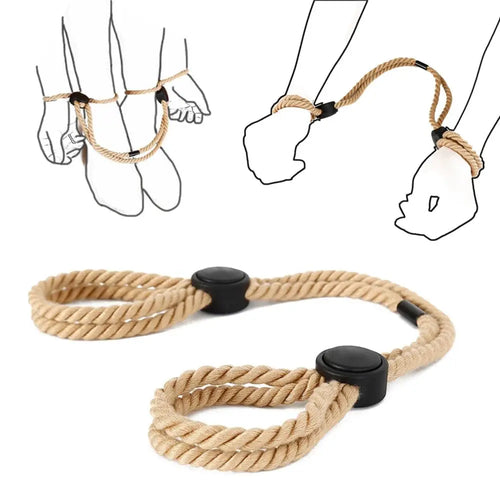 Esposas sexuales BDSM, ataduras de manos, grilletes eróticos, cuerdas sexuales, esclavitud, sexope, esposas de tobillo, esposas para la espalda, juguete fácil de usar