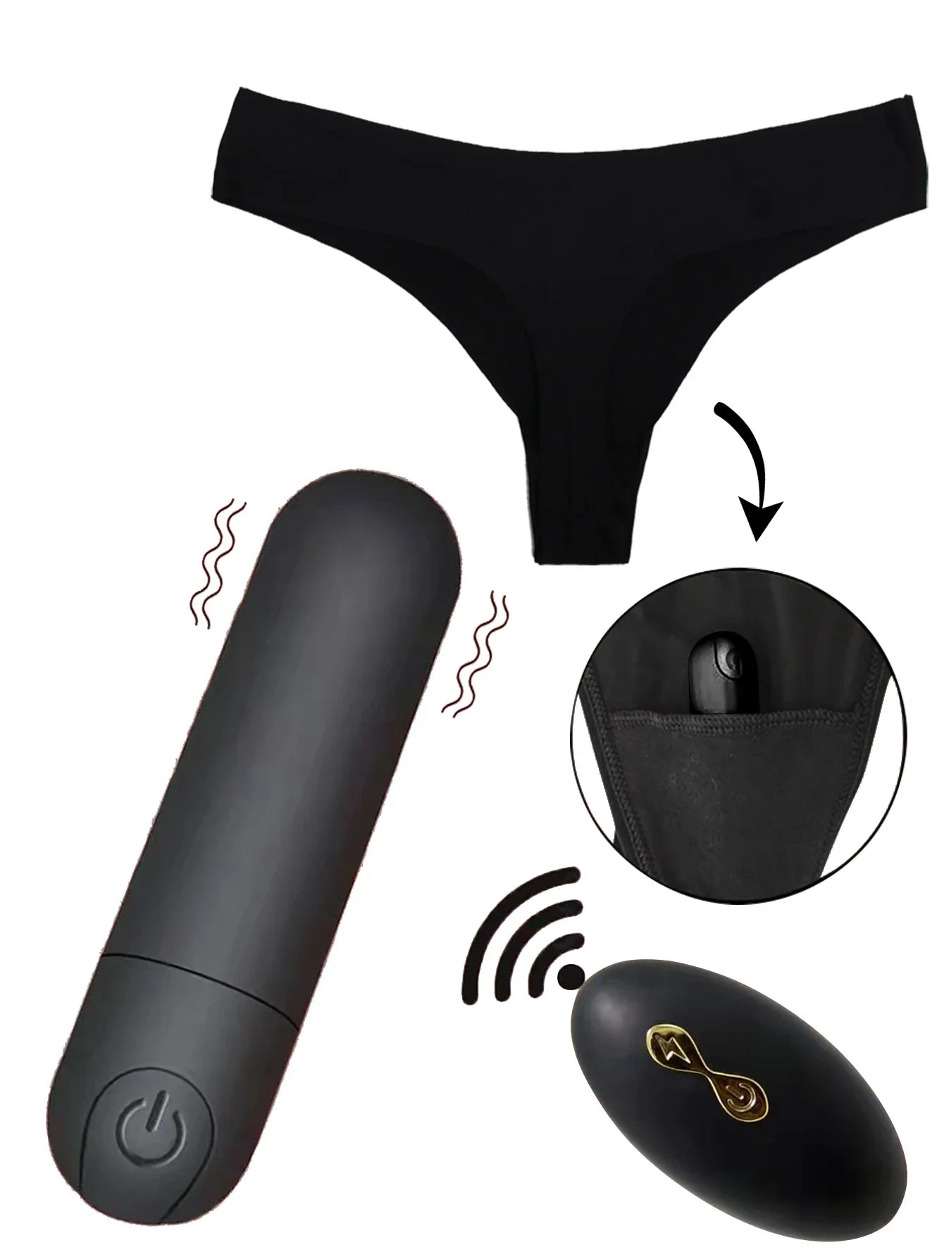 Vibrating Panties For Women Clitoris Stimulation Adult Sex Toy Bullet Underwear Set masturbator G Spot Vagina Vibrator for Women