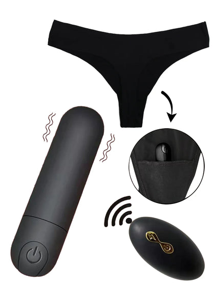 Vibrating Panties For Women Clitoris Stimulation Adult Sex Toy Bullet Underwear Set masturbator G Spot Vagina Vibrator for Women