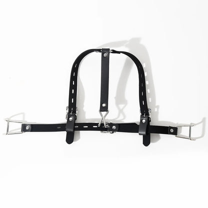 Mordaza de boca integrada de metal para sexo BDSM con gancho nasal ajustable, tapón de expansión, juguetes sexuales para parejas, juegos SM, juguetes para adultos