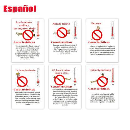 French Spanish Sexual Position Cards Role Playing Adult Games Bedroom Commands A Year Of Sex Toys For Couples 18+ Erotic